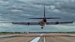 The Dragon Lady Lands At RAF Fairford • Two U2 Spy Planes [upl. by Ettenaj]