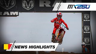 News Highlights  EMX 250 Race 2  MXGP of Flanders 2024 MXGP Motocross [upl. by Aniham466]