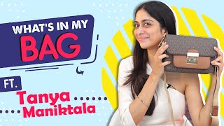 What’s In My Bag Ft Tanya Maniktala  Bag Secrets Revealed  India Forums [upl. by Annaik425]