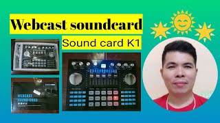 Unboxing Sound Card K1Webcast Sound Card [upl. by Dex]