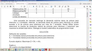 PARTE1 FORMULACIÓN DE MODELOS DE PROGRAMACIÓN LINEAL [upl. by Denten]