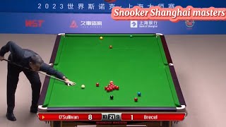 Snooker Shanghai Masters Ronnie O’Sullivan Vs Luca Brecel  frame 19 amp 20 [upl. by Ermengarde]