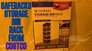 Review and build SafeRacks storage bin Rack from Costco [upl. by Ueih]