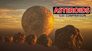 ASTEROIDS Size Comparison 2023 [upl. by Enirok808]