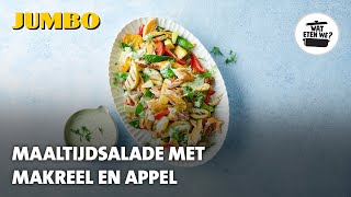 Wat eten we Maaltijdsalade met makreel en appel [upl. by Suvart217]