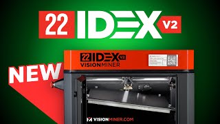 New 22 IDEX v2  Carbon Fiber PEEK and ULTEM High Temperature 3D Printer [upl. by Dwinnell]