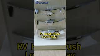 RV Handle Push Lock Display rventrydoorlock rvbaggagedoorslamlock baggagedoorlatch rvkeyfob [upl. by Robbie]