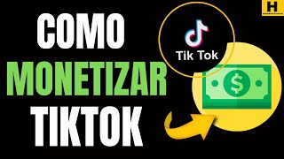 Como MONETIZAR o TIKTOK Ganhar DINHEIRO 2022 [upl. by Anurag]