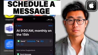 How to Schedule a Message on iPhone 2024 StepByStep [upl. by Odiug]