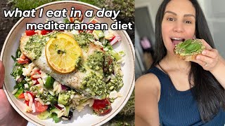 WHAT I EAT IN A DAY ON THE MEDITERRANEAN DIET spring amp summer recipes 🍋 [upl. by Hammock]