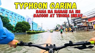 Typhoon Carina SM Bacoor and Tirona Highway [upl. by Haleemaj]