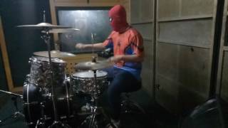 Ramones  Spiderman Live  Drum Cover [upl. by Llorrac]