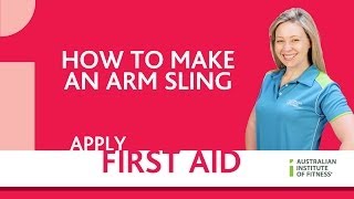 How to Make an Arm Sling [upl. by Aikemahs]