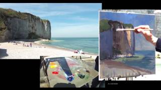 José SALVAGGIO plein air painting 34 Day in Normandy [upl. by Nnylasor]