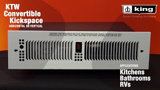 KTW Series  Convertible Kickspace Heater  King Electric [upl. by Oloap894]