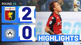 GENOAUDINESE 20  HIGHLIGHTS  Retegui fires Genoa back to winning ways  Serie A 202324 [upl. by Elodie]