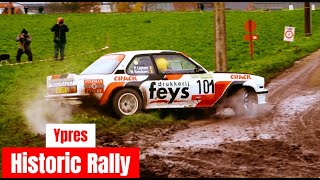 Ypres Historic Rally 2022  Crash Show and Mistakes [upl. by Nonrev754]