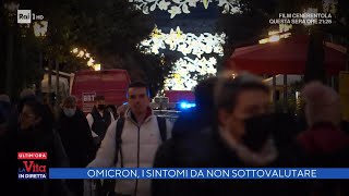 Omicron sintomi da non sottovalutare  La vita in diretta  27122021 [upl. by Poppo]