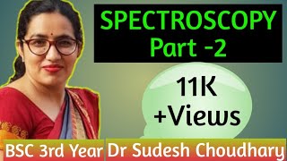 Bsc 3rd year online classes  Spectroscopy Part 2  Physical Chemistry by Dr Sudesh Choudhary [upl. by Grannias]