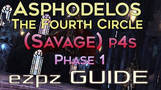 FFXIV  Asphodelos The Fourth Circle Savage  EZ PZ Guide p4s Phase 1 Door Boss [upl. by Airyk]