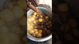 how we prepare beef offals irish potatoes katogovillage cooking channelviralshorts [upl. by Eznyl942]