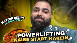 Powerlifting kaise start karein  Mutton curry receipe  Bhaskar Powerlifting [upl. by Noyes277]