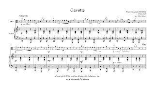 Gossec  Gavotte in C Major  Viola [upl. by Osnofedli]