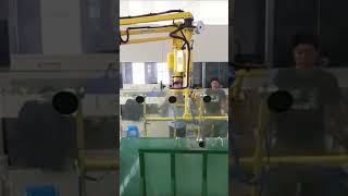 Robotic arm transporting glass [upl. by Evvy]