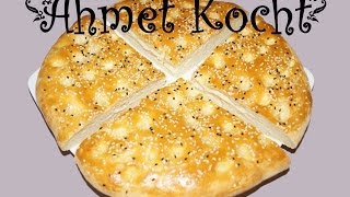 Rezept Fladenbrot  AhmetKocht  türkisch backen  Folge 69 [upl. by Yenttirb903]