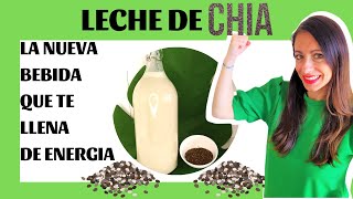 🥛Cómo hacer LECHE DE CHIA💚Recetas con SEMILLAS DE CHIA 🥰BEBIDA DE CHIA para BAJAR DE PESO [upl. by Oregolac]