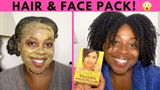 Multani Mitti Hair Pack for Hair Growth  Fullers Earth Best DIY Natural Hair Mask [upl. by Haines]