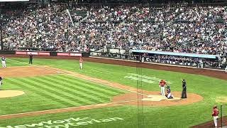 Shohei Ohtani Hits Double Angels vs Mets 82623  mlb baseball shoheiohtani citifield [upl. by Emeline]