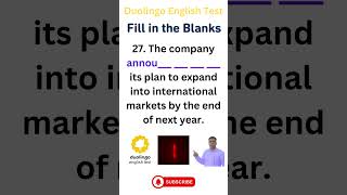 Fill in the blanks for Duolingo English Test PART 12 [upl. by Mrots]