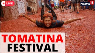 Spain Tomatina 2022  La Tomatina Festival Latest  Bunol Tomato Festival  English News LIVE [upl. by Theadora]