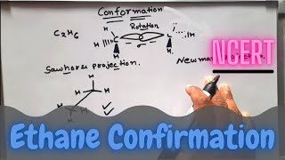 Ethane Conformation Explained with Sawhorse and Newman projection in Hindi [upl. by Seyer945]