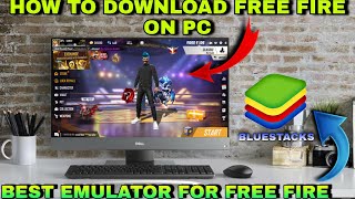 How to download free fire on PC 2024  best bluestacks emulator version for free fire [upl. by Favianus]