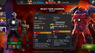 AW Season 48 Havok vs Onslaught on Node 39 Prowess Buildup  Power Snack magicthief mcoc [upl. by Aenahs926]