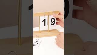 Modern Wooden Perpetual Calendar Flip Month Date Display link is given in description box 👇 [upl. by Means]