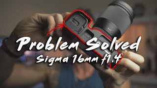 Problem SOLVED Sigma 16mm f14 On SONY a6000 a6300 a6400 amp a6500 [upl. by Aihsena317]