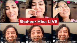 ShaheerHina LIVE On Instagram  Shaheer Sheikh Loves His Character Arjun  ShaheerHina Masti [upl. by Pardoes661]