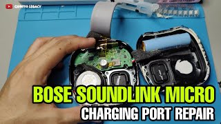 BOSE SOUNDLINK MICRO NOT CHARGING SOLUTION  CHARGING PORT REPAIR [upl. by Sheline]