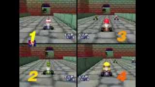 Mario Kart 64 4CPU All Cup [upl. by Alehtse808]