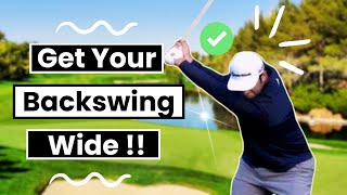 Create Width In The Backswing Like The Pros [upl. by Yasu]