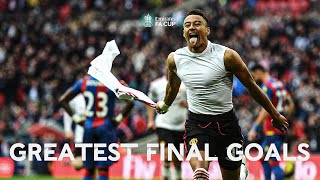 The GREATEST Final Goals  Drogba Cantona Lampard Cazorla  Emirates FA Cup [upl. by Gwenora]