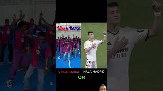 Barcelona Fans vs Real Madrid Fans football edit barcelona madrid mbappe [upl. by Annailuj]