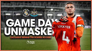 That was for Locks 🧡  GAME DAY UNMASKED  Luton 10 Newcastle [upl. by Fogg]