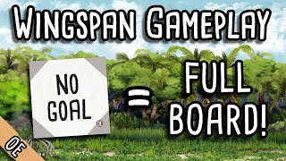 Wingspan Gameplay  No Goal Round 1 leads to a full board [upl. by Guinna]