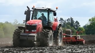 FARM MONSTER  Massey Ferguson 8670 with Terradisc 5001  CHILE [upl. by Dunkin]