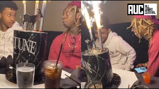 Lil Wayne Surprises Him And Lauren London Son Kameron Carter With A Birthday Dinner In Miami [upl. by Savannah]