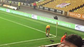 WHAT A GOAL Ruben Neves  Take a bow Unbelievable goal Wolves v Derby 110418 [upl. by Lecirg]